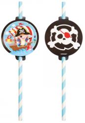  Kalóz Map papír szívószál, 8 db-os szett (DPA9908226) - sandori