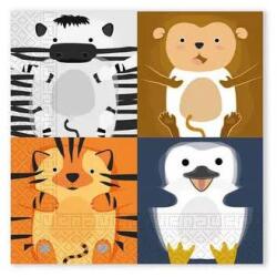  Állatos Zoo szalvéta 20 db-os 33x33 cm FSC (PNN96600) - sandori