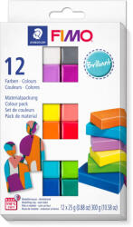 FIMO Soft süthető gyurma készlet - 12 x 25 g, Ragyogó színek