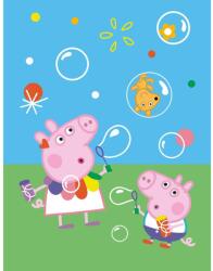  Peppa malac Bubbles coral fleece polár takaró 130x170cm (CBX213039PP) - sandori