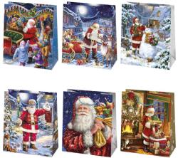  Karácsonyi Wonderland papír ajándéktasak, ajándékzacskó 19x23x10, 5 cm (PKK742032)