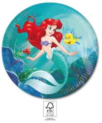  Disney Hercegnők Ariel Curious papírtányér 8 db-os 23 cm FSC (PNN95455) - sandori