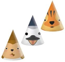  Állatos Zoo parti kalap, csákó 6 db-os FSC (PNN96603) - sandori