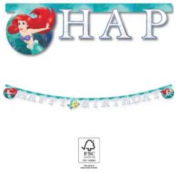  Disney Hercegnők, Ariel Curious Happy Birthday felirat FSC 2 m (PNN95460)