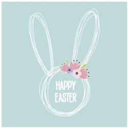  Húsvét Graphic Bunny szalvéta 20 db-os 33x33 cm (PKK765208) - sandori