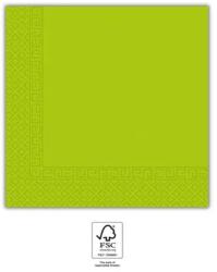  Zöld Unicolour Light Green szalvéta 20 db-os 33x33 cm FSC (PNN93051)