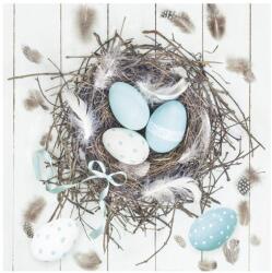  Húsvét Pastel Blue Natural Nest szalvéta 20 db-os 33x33 cm (PKK032170) - sandori