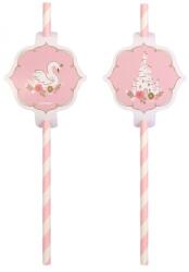  Hercegnők Swan papír szívószál, 8 db-os szett (DPA9908228)