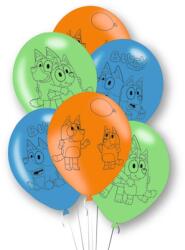  Bluey Joke léggömb, lufi 6 db-os 11 inch (27, 5 cm) (DPA9915385) - sandori