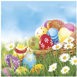  Húsvét Eggs and Daisies szalvéta 20 db-os 33x33 cm (PKK056374) - sandori
