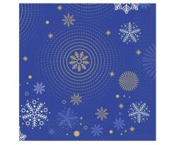 Karácsonyi Navy Blue Snowflakes szalvéta 20 db-os 33x33 cm (MLG169133) - sandori