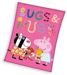  Peppa malac Bugs&Hugs coral fleece polár takaró 110x140cm (CBX236009PP) - sandori