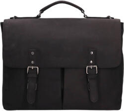 Bugatti Luxus férfi bőr aktatáska Bugatti Lucan - fekete