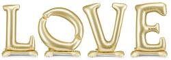 PartyDeco Semn decorativ independent cu baloane din folie - LOVE 300 x 97 cm