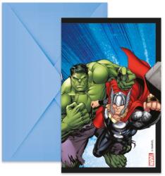 Procos Invitații cu plicuri - Avengers 6 buc