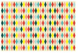 PartyDeco Față de masă din hârtie - Mix de circ 180 x 120 cm Fata de masa