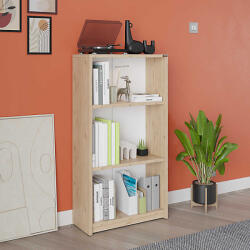 Adore Biblioteca Adore Nino, 3 rafturi, Alb - Stejar, 58x106x23 cm (KTP-130-FF-1) Biblioteca