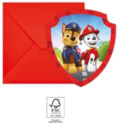 Procos Invitații cu plicuri - Patrula Cățelușilor 6 buc