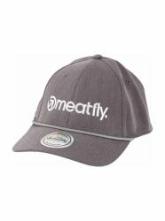 Meatfly шапка с равна козирка Gaten Flexfit Grey / White Logo | Сива | Размер Meatfly | Siv | МЪЖЕ | ЕДИН РАЗМЕР