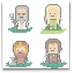  Vasalható gyöngyök - A gyűrűk ura 2 Méret: 90x90cm, Opció: Szerszámok nélkül