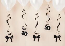 PartyDeco Spirale decorative pentru o aniversare de 30 de ani