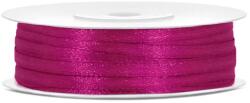 PartyDeco Panglică de satin - Fuchsia 3mm/50m