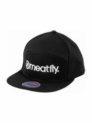 Meatfly шапка с козирка Creeper 6 Panel Snapback Black / White Logo | Черна | Размер Meatfly | Cheren | МЪЖЕ | ЕДИН РАЗМЕР