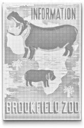  PontPöttyöző - Brookfield Állatkert Méret: 40x60cm, Keretezés: Keret nélkül (csak a vászon), Szín: Zöld