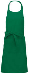 Kariban KA890 POLYESTER COTTON APRON WITH POCKET U (K890-KELLY GREEN-UNIC-50)
