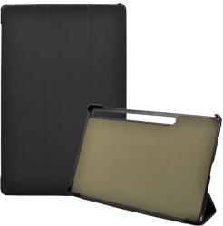 Gigapack Tok álló, bőr hatású (FLIP, oldalra nyíló, TRIFOLD asztali tartó funkció, S Pen tartó) FEKETE Samsung Galaxy Tab S7 FE WIFI (SM-T730), Samsung Galaxy Tab S7 FE 5G (SM-T736) (GP-110199)