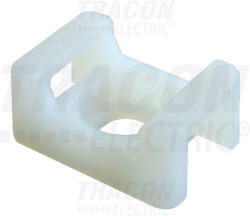 TRACON CSTALP-2 Csavarozható, 2oldalt fűzhető kábelkötegelő talp, natúr (CSTALP-2)