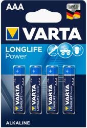 VARTA Alkáli elemek Longlife Power AAA R3, 4 db Varta