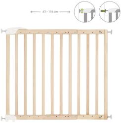 Badabulle Deco Pop biztonsági fa ajtórács 63-106cm, natúr