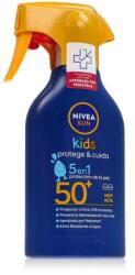 Nivea Sun Kids Protect & Care Sun Spray 5 in 1 SPF50+ vízálló fényvédő készítmény testre 270 ml
