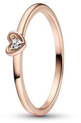 Pandora Gyönyörű bronz gyűrű cirkónium kövekkel Rose 182495C01 54 mm