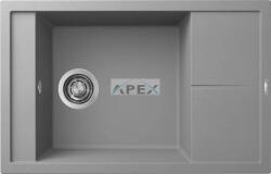 Elleci ELLECI- Mosogatótálca Unico 305 78x50 Granitek 1 m. +cseppt. Cemento G48 (LGU30548)