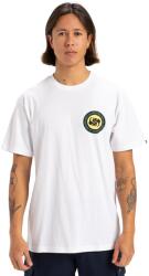 Quiksilver QUIKSILVER, Circle póló mintás hátrésszel, Fehér, Fekete, Sárga, S (EQYZT08054-WBB0-S)