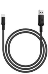 Adat-és töltőkábel DC11, USB-C/USB csatlakozó, hangra bekapcsoló villogó fénnyel, 2A gyors töltés, 1 méter (DC11M)