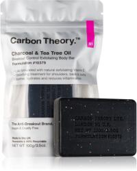 Carbon Theory Charcoal & Tea Tree Oil tisztító testpeeling 100 g