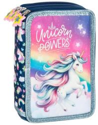 DERFORM Unikornisos felszerelt 3 emeletes tolltartó - Unicorn powers (PWTJR16) (PWTJR16)