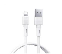 REMAX LEYA adatkábel (USB - lightning, 2.4A, gyorstöltő, 100cm) FEHÉR Apple IPAD 2 / iPhone 5 / iPhone SE (2016) (RC-C093 L-W) (RC-C093 L-W)