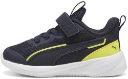 PUMA Puma, Tépőzáras sneaker, Sötétkék, Limezöld, 21 EU (401528-02-4.5)