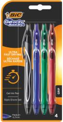 BIC Gelocity Quick Dry golyóstoll, Vegyes színek, 4 db (964768)