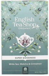 English Tea Shop Fehér bio tea matchával és fahéjjal bio tea (20 filter)