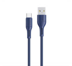 USAMS U68 adatkábel (USB - Type-C, 2A, gyorstöltő, 100cm) SÖTÉTKÉK (SJ501USB03) (SJ501USB03)