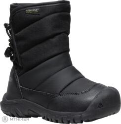 KEEN Puffrider WP gyerek szabadidőcipő, black/steel grey (EU 29)