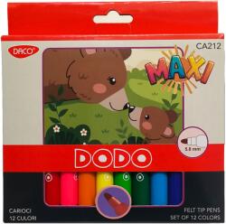 Daco Carioci maxi Daco CA212, 12 culori, Dodo (CA212)
