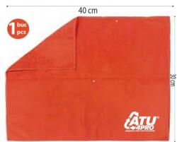 Clarina Laveta microfibra rosie universala Clarina 30x40cm, 10Buc/set CLA-5216