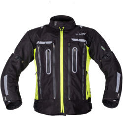  Motoros kabát W-TEC Gelnair EVO, szellőző, CE protektorok, visionight, zsebek, tépőzáras mandzsetta fekete-fluo XL