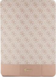 GUESS CG MOBILE GUESS STRIPE ALLOVER tok álló (ECO bőr hatású, FLIP, oldalra nyíló, TRIFOLD, asztali tartó) RÓZSASZÍN Apple IPAD Pro 12.9 (2017) / IPAD Pro 12.9 (2022) / IPAD Pro 12.9 (2021) (GUFCP12PS4SGP)